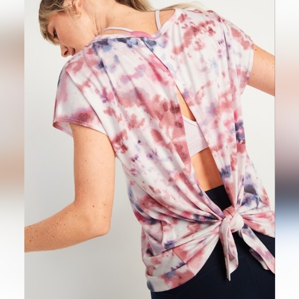 Old Navy Active Women's UltraLite Tie Back Cocoon Top Plus Sz XXL